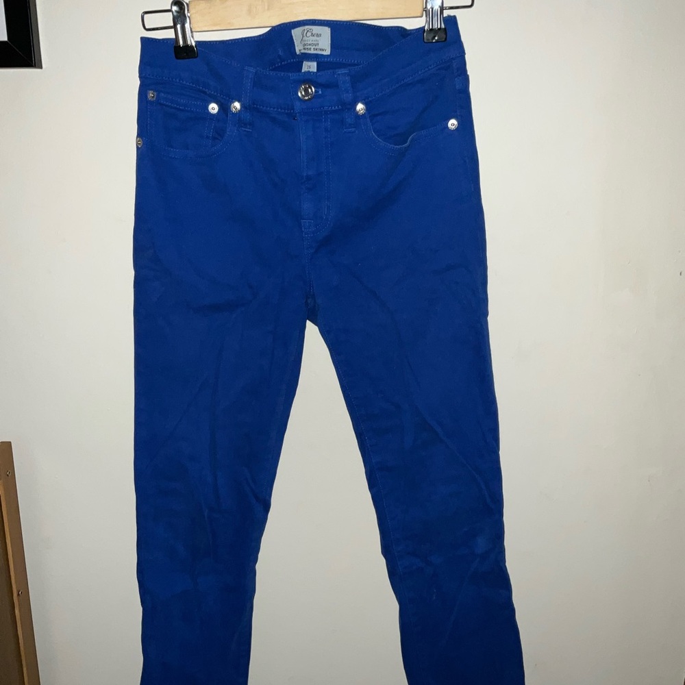 J. Crew Men's Vibrant Blue Skinny Jeans